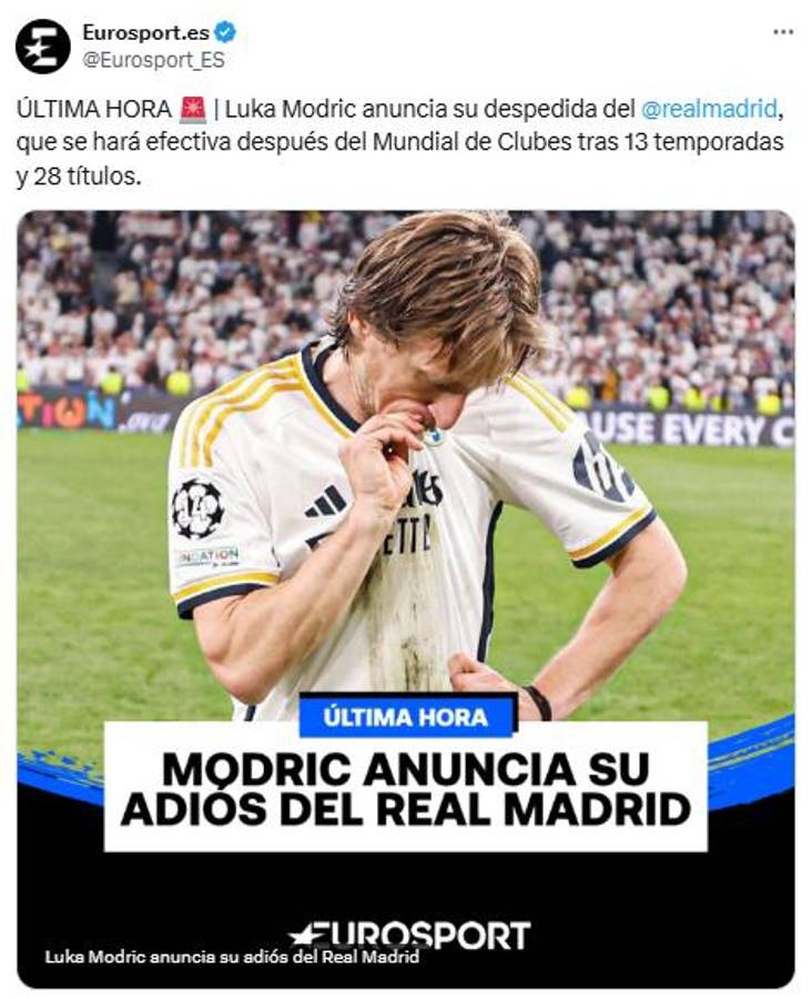 Modric se marcha del Real Madrid y así reacciona la prensa mundial: La peor noticia del año; Ya no nos queda nada...