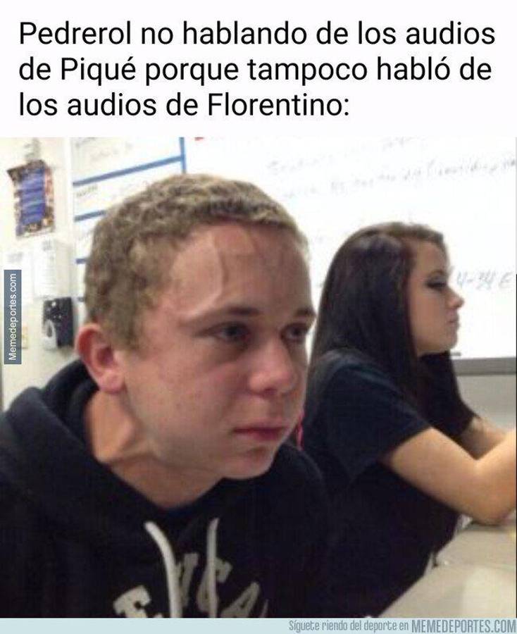 Florentino y Messi son protagonistas: Los jocosos memes que dejó los audios filtrados de Piqué con Rubiales por la Supercopa