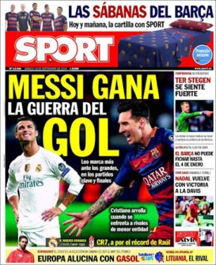'Gana la guerra del gol': Las mejores portadas que se han hecho del duelo Messi vs Cristiano a lo largo de los años