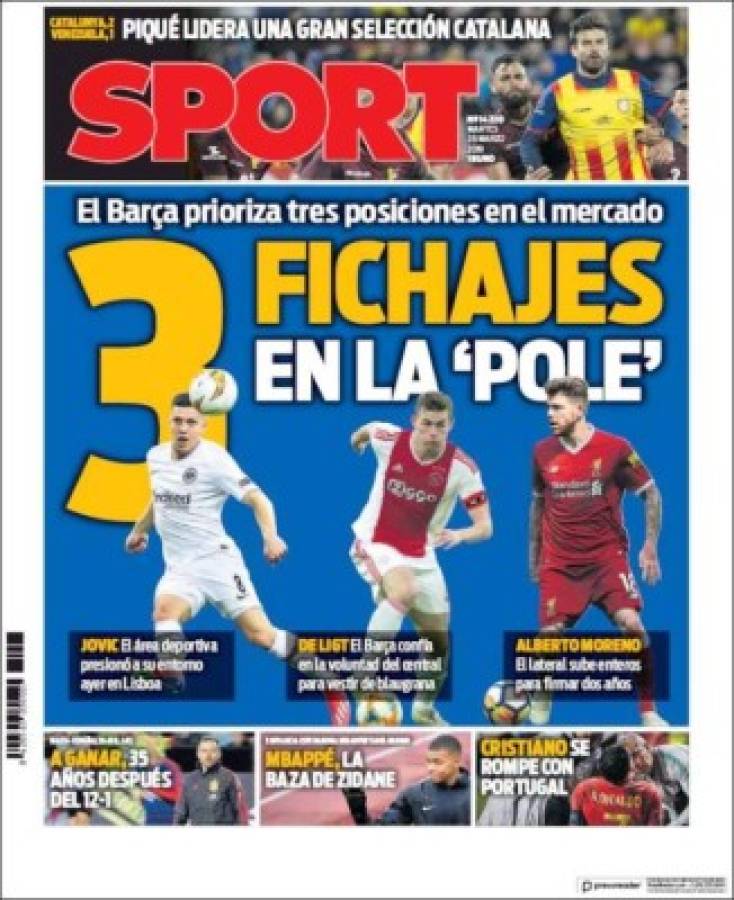 Las portadas por el mundo revelan los próximos fichajes del Barcelona y Real Madrid