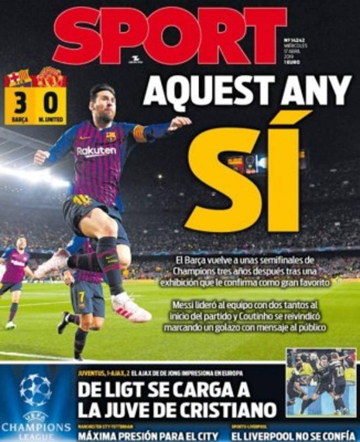 Las portadas del mundo que alaban a Messi y destrozan a Cristiano tras el fracaso en Champions
