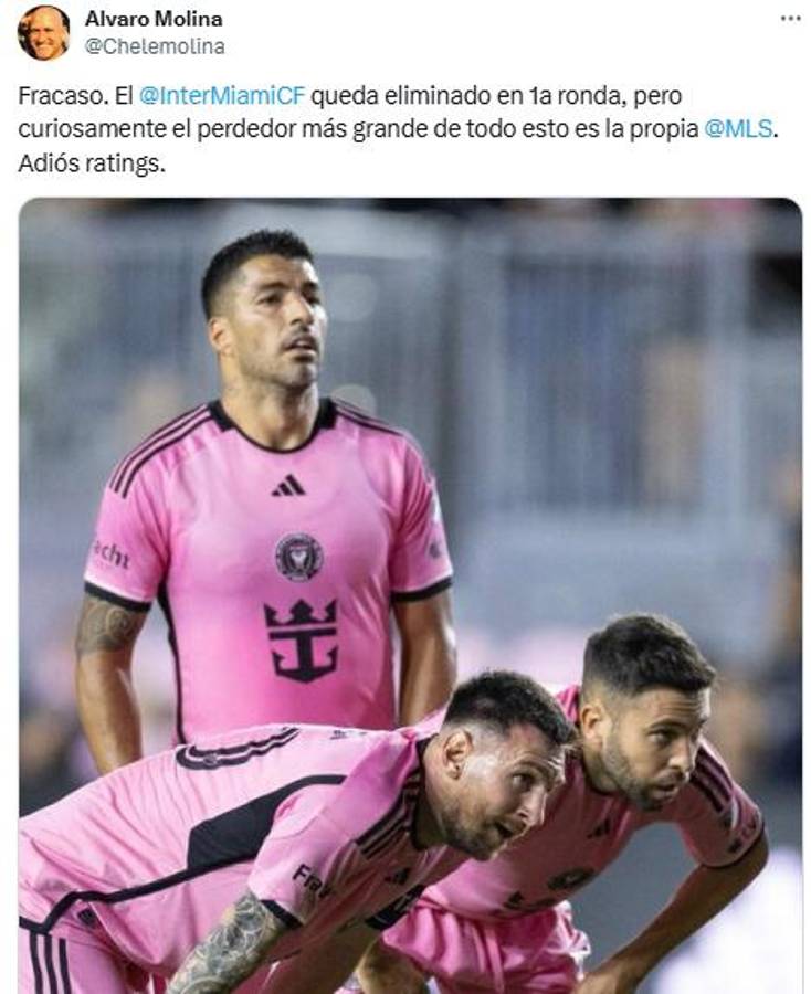 Prensa reacciona por el fracaso del Inter Miami y atacan a Messi: “Las piernas siempre le tiemblan ante la adversidad”