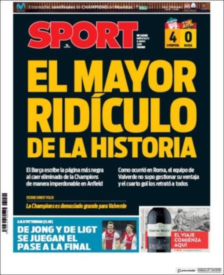 ¡Bochorno histórico! Las portadas de la prensa que ridiculiza al Barcelona