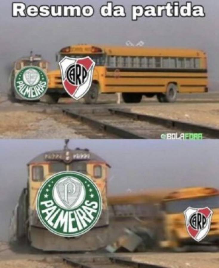 Los memes destrozan a River Plate tras la goleada recibida por el Palmeiras en la Libertadores