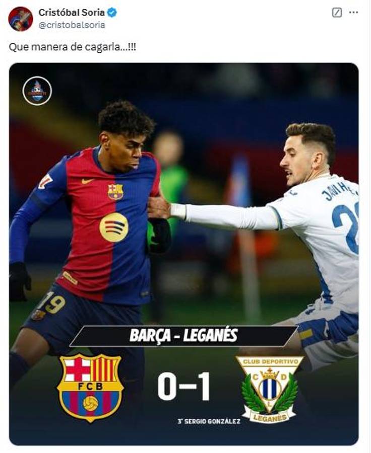 Barcelona perdió ante Leganés y así reacciona la prensa: “Ridículo colosal; qué manera de cag****”