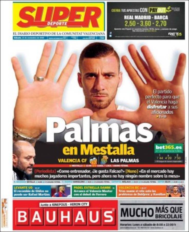 Las mejores portadas de este sábado de clásico 21 de noviembre de 2015