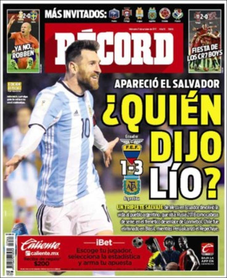 ¡EMOTIVAS! Así amanecieron las portadas tras disputarse la última fecha para Rusia 2018
