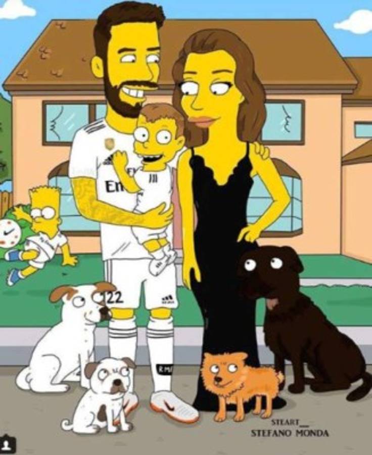 Los cracks del fútbol y sus dobles con los simpsons