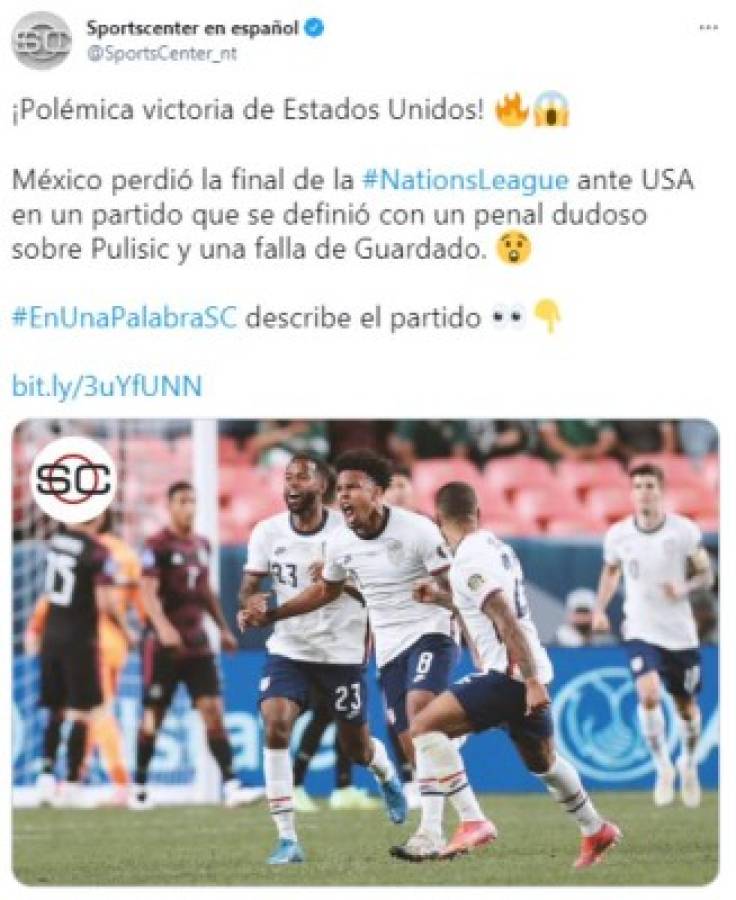 'El VAR y el árbitro mataron a México': Lo que dice la prensa sobre la derrota del Tri contra USA en la Liga de Naciones