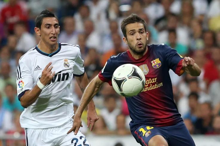 Jordi Alba reconoce que Di María fue el jugador que más lo hizo sufrir en la élite.