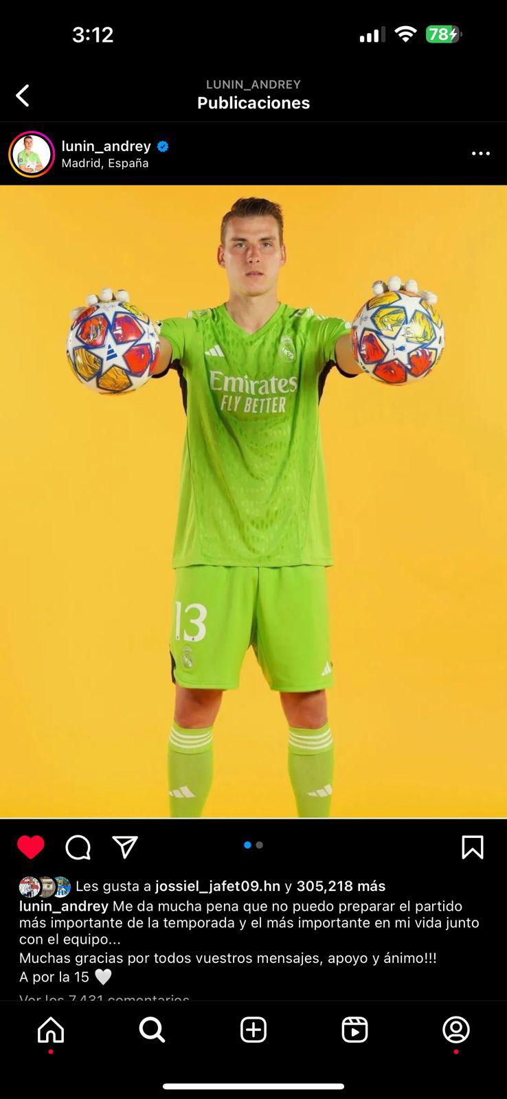 El mensaje sorpresivo de Lunin, la broma a Güler y el lujoso hotel donde se hospeda el Real Madrid previo a la final de Champions