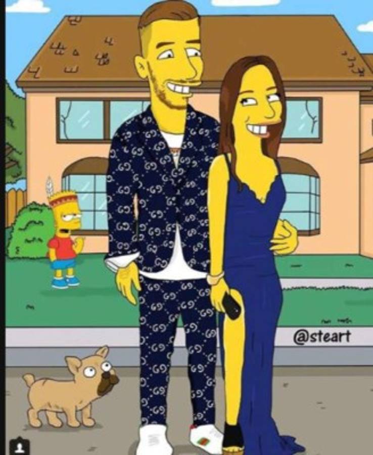 Los cracks del fútbol y sus dobles con los simpsons