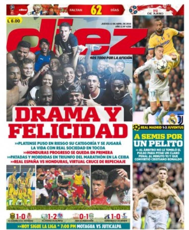 ¡Así amanecen las portadas luego de la polémica clasificación del Real Madrid!