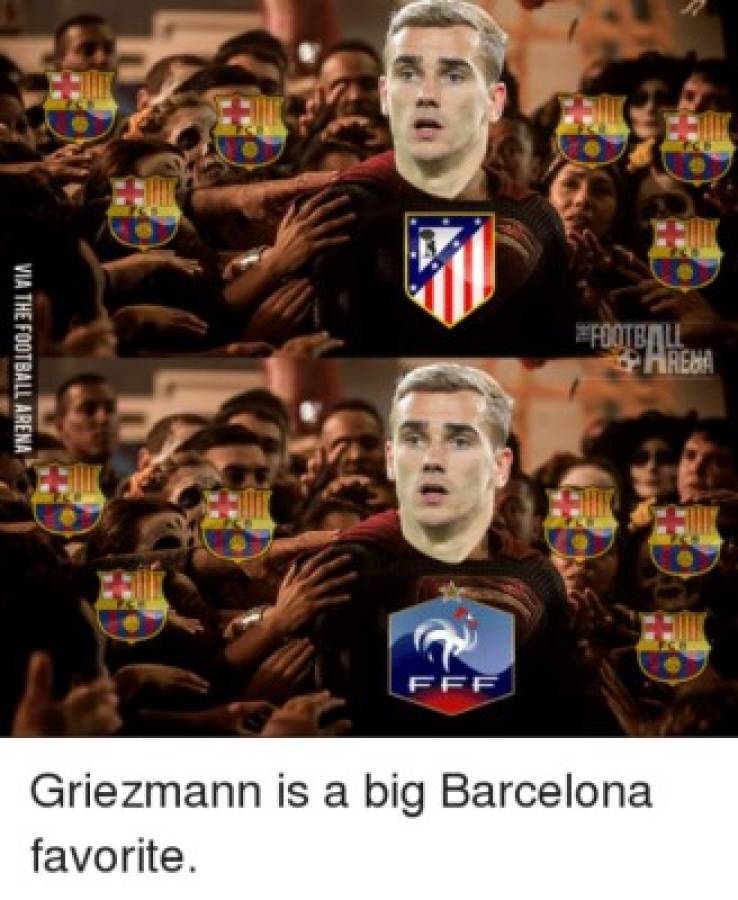 Para morir de risa: Griezmann víctima favorita de los memes tras su fichaje por Barcelona