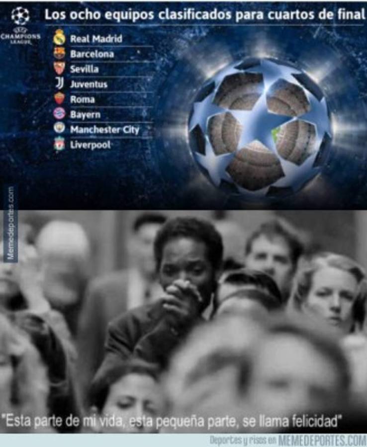 Los memes previo al sorteo de cuartos de final de la Champions League