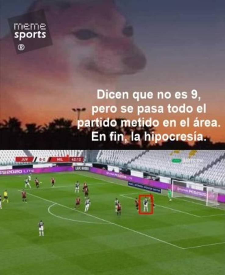 Cristiano Ronaldo, protagonista de los memes tras fallar un penal en la Coppa Italia ante Milan