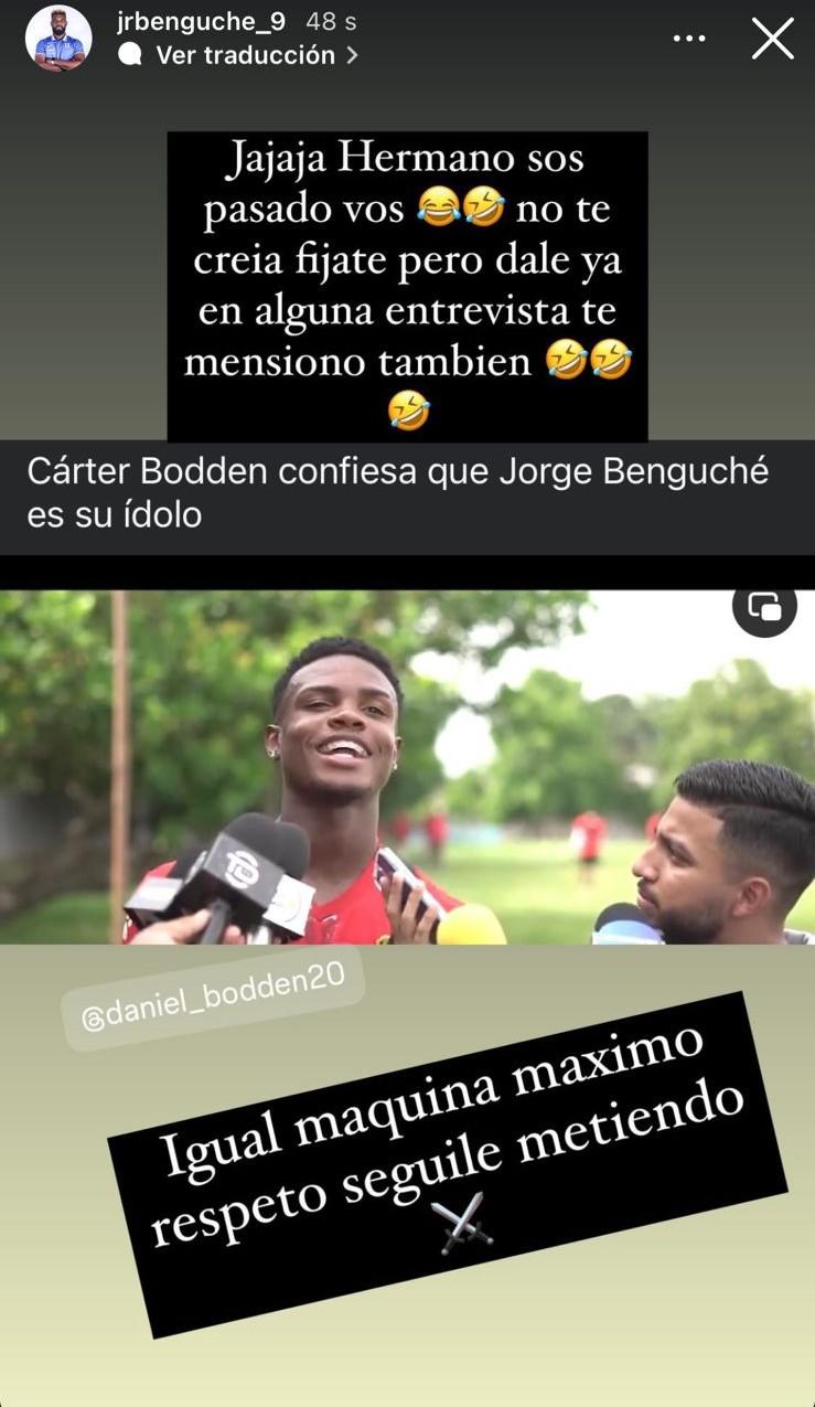 Jugador del Olimpia se sorprende de las declaraciones de Carter Bodden y así reaccionó en sus redes sociales