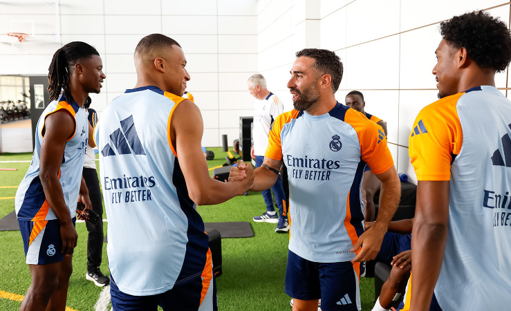 Mbappé ya está con el Real Madrid: así fue su primer entrenamiento y Ancelotti recupera todas sus armas