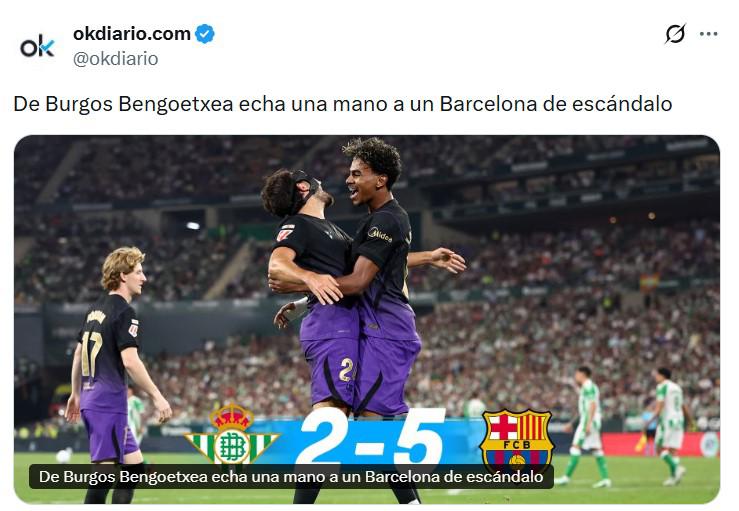 Liga negreirizada; el árbitro echa una mano al Barça: la prensa tras polémico triunfo