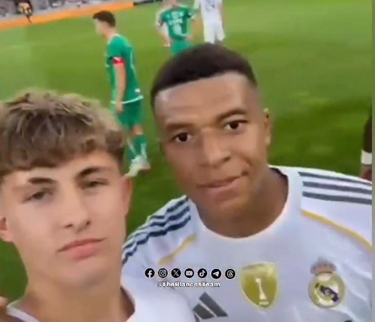 Un aficionado salta al campo y así reaccionó Mbappé; Arda Güler brilla y el debutante se lució con Real Madrid