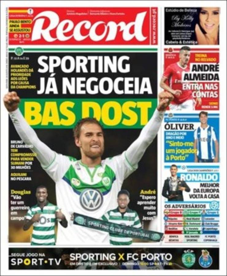Portadas de los diarios deportivos en el mundo este viernes 26 de agosto