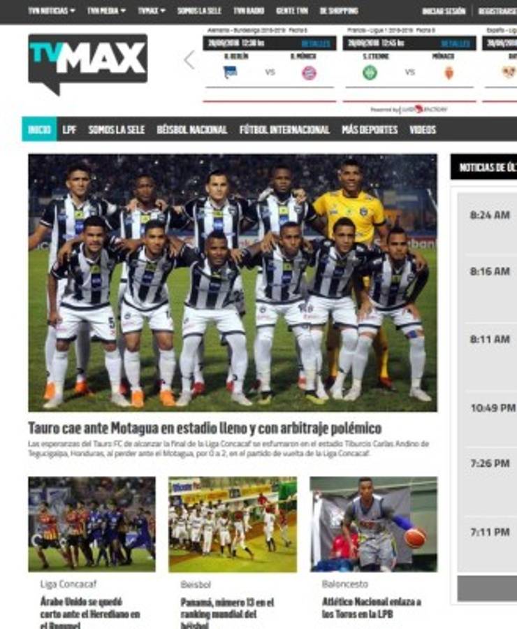 Prensa panameña: Tauro queda eliminado 'con polémica' y culpa al árbitro Walter López