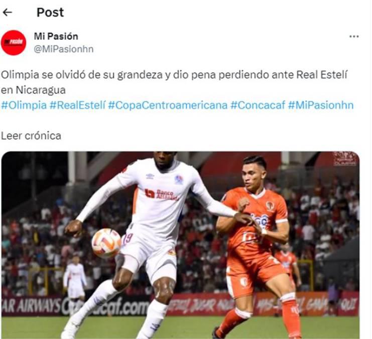 “Se esfuma el Real Madrid de Centroamérica”, “papelón” y “bochorno”: la reacción de la prensa a la derrota de Olimpia ante Estelí