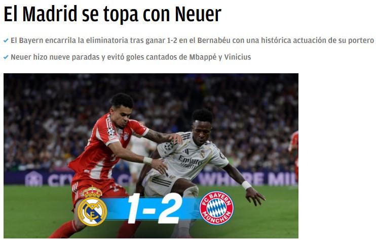 Lo que dice la prensa y la burla al Real Madrid tras caer ante Bayern: Toca remontar en Múnich