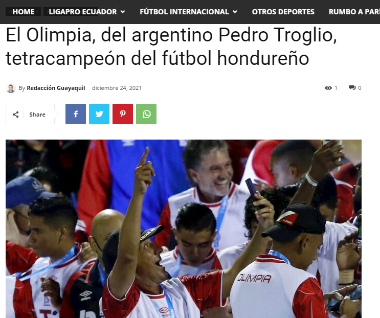 En Sudamérica y México se rinden ante Pedro Troglio por el tetracampeonato que ganó con Olimpia y lo piden en Argentina