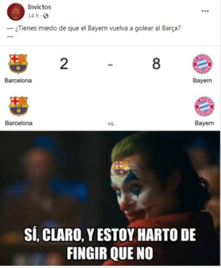 ¿Otra paliza? Los memes hacen trizas al Barcelona previo al partido contra el Bayern Múnich por la Champions
