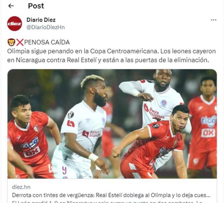 “Se esfuma el Real Madrid de Centroamérica”, “papelón” y “bochorno”: la reacción de la prensa a la derrota de Olimpia ante Estelí