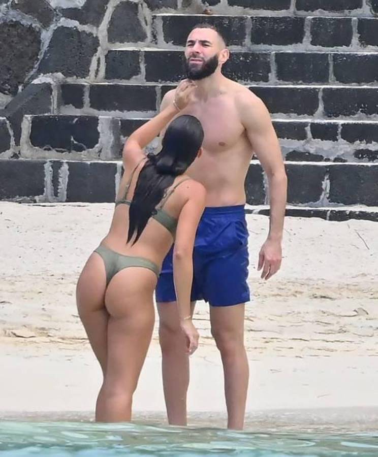 Otra polémica de Benzema: la impensada mujer con que se fue de vacaciones después de ser padre con Jordan Ozuna
