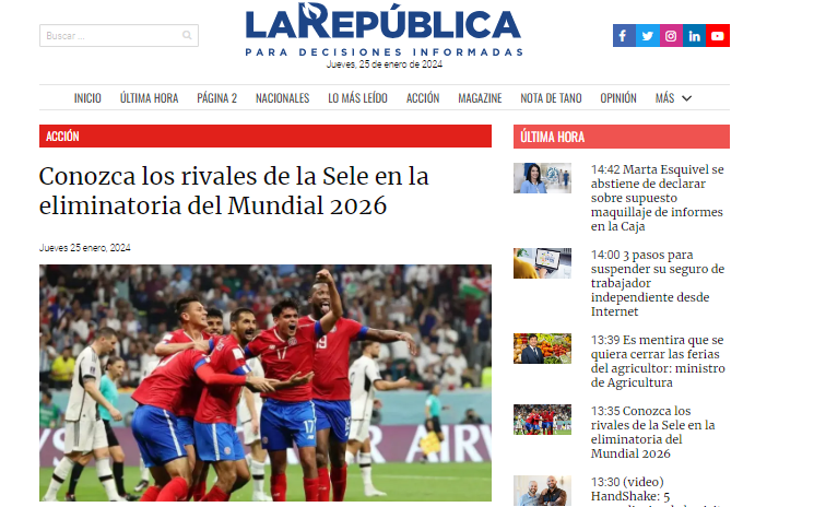 ”Caminando” Prensa tica y panameña reaccionan tras conocerse los grupos de la eliminatoria de Concacaf al mundial 2026