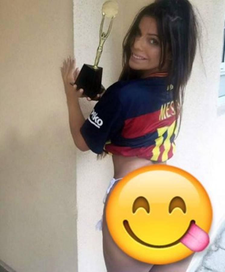 Miss Bum Bum 2015 realizó la felicitación más picante a Messi por su Balón de Oro