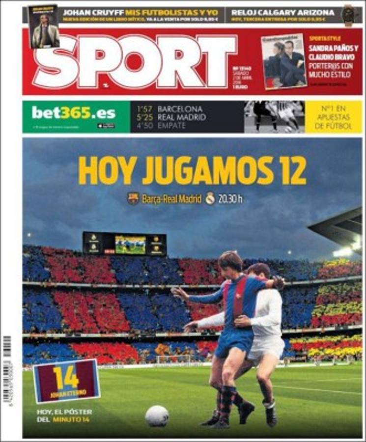 Portadas: El mundo con fiebre de 'El Clásico' Barcelona-Real Madrid