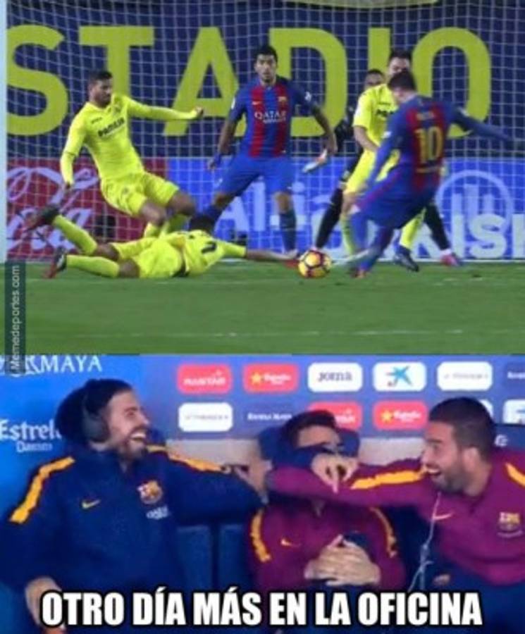 Masacran al Barcelona en memes por su empate ante Villarreal