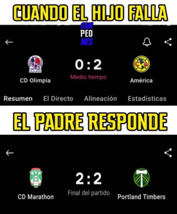 No perdonan: Los memes se burlan del Olimpia tras perder contra el América en la Champions de Concacaf