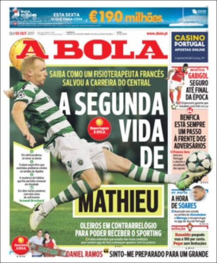 Así vienen las portadas de los principales diarios deportivos del mundo