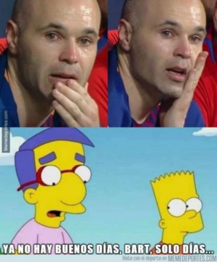 ¡Imperdibles! Andrés Iniesta, protagonista de los memes con su adiós del FC Barcelona