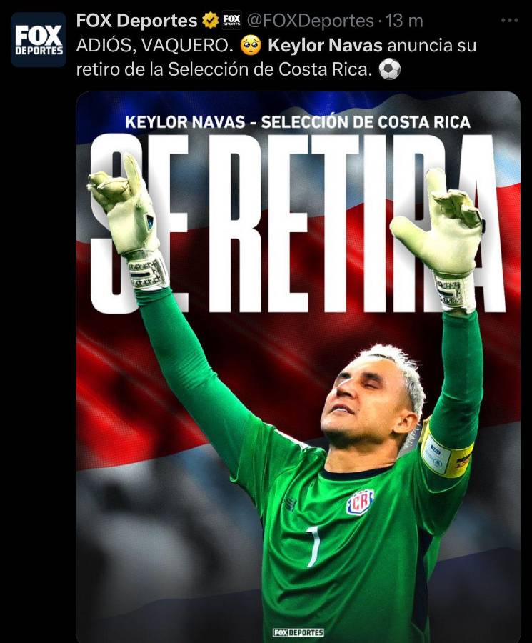 Sergio Ramos envía mensaje y en Panamá lanzan duro: las reacciones tras el retiro de Keylor Navas de la Selección de Costa Rica