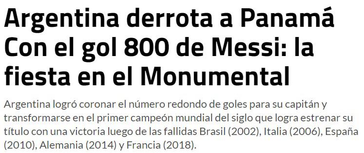 “Thomas Christiansen hubiese perdido 10-0”: Prensa de Panamá destaca derrota ante Argentina y halaga labor de Jorge Dely Valdés
