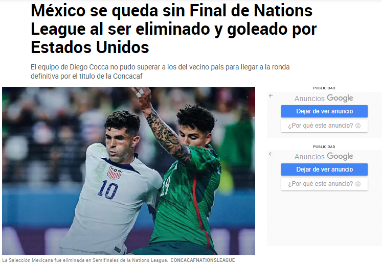 “Tridículo” y “Terrible, un desastre”: Faitelson y prensa mexicana explotan por el papelón contra Estados Unidos en la Liga de Naciones Concacaf