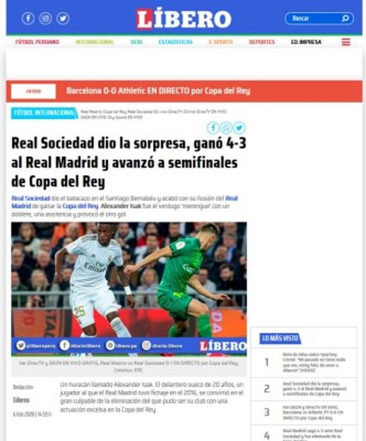 'Fracasotote' y 'Humillante': Lo que dice la prensa de la eliminación del Real Madrid