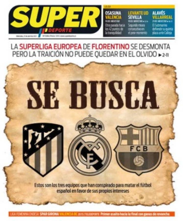 'Ridículo y Florentino se derrumba': Prensa mundial celebra la caída de la Superliga del presidente del Real Madrid