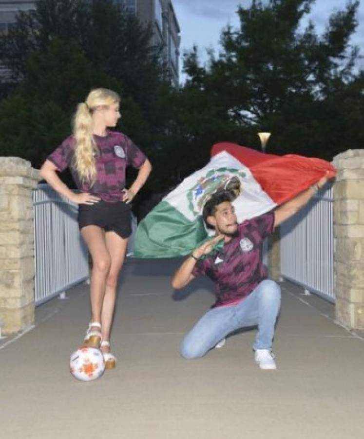 ¿Por qué estaba molesta? Así es la linda novia del aficionado mexicano que se hizo famosa en la Copa Oro