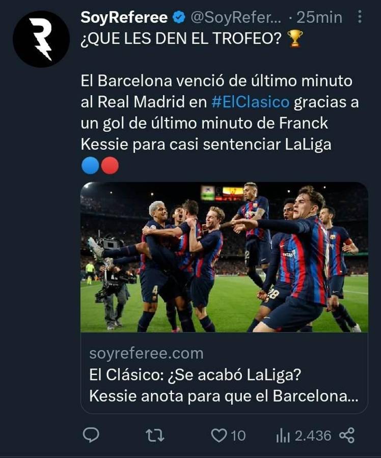 “El ‘presidente’ Kessie sentencia la Liga”: Prensa internacional destaca al Barcelona tras la victoria en el clásico español ante Real Madrid