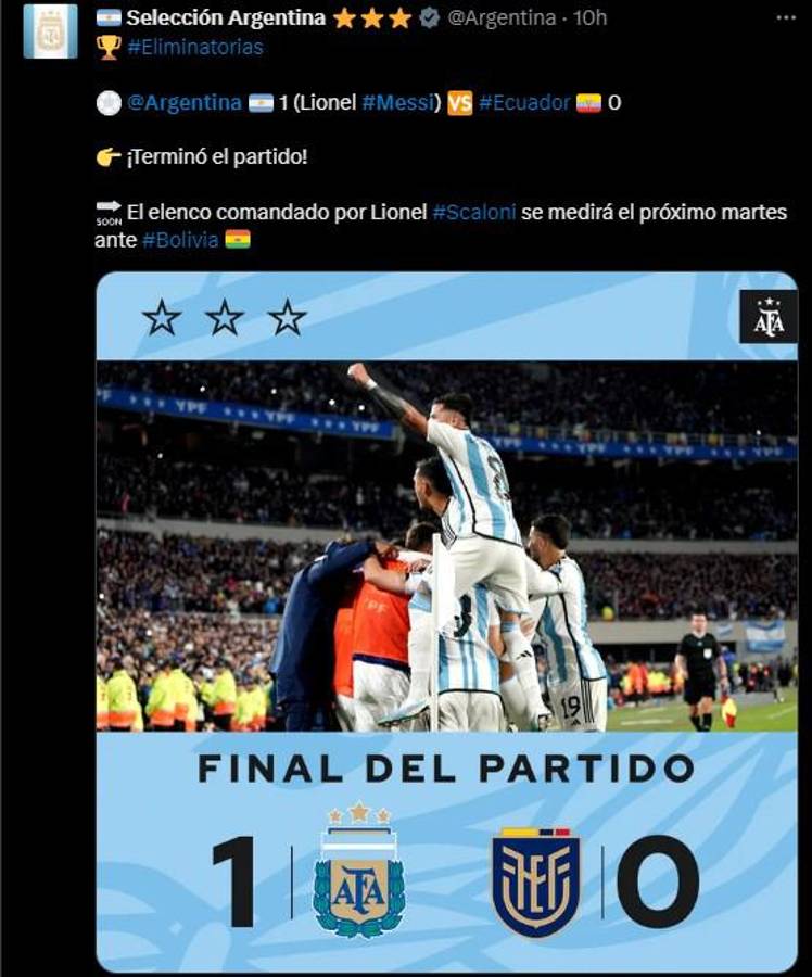 “Conmebol es la zona más fácil para clasificar”, “Messi es un hijo de...”: esto dice la prensa tras el golazo de tiro libre de Leo con Argentina