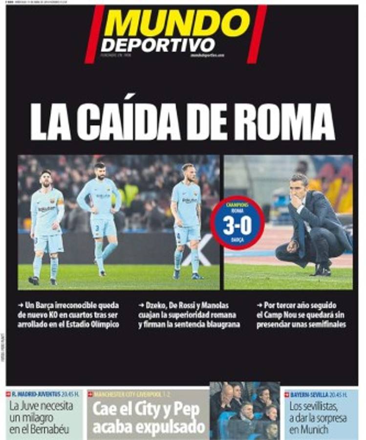 PORTADAS: Tragedia en España y júbilo en Italia con el triunfo de la Roma