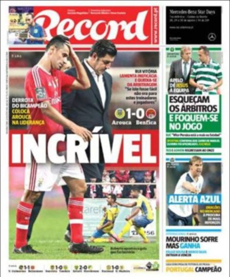 Las portadas de los diarios más importantes del mundo