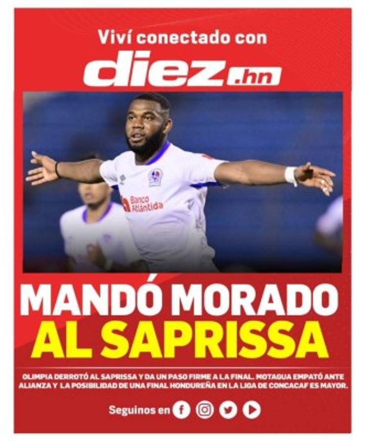 Medios ticos sobre triunfo de Olimpia a Saprissa: Al León catracho le encanta el paté